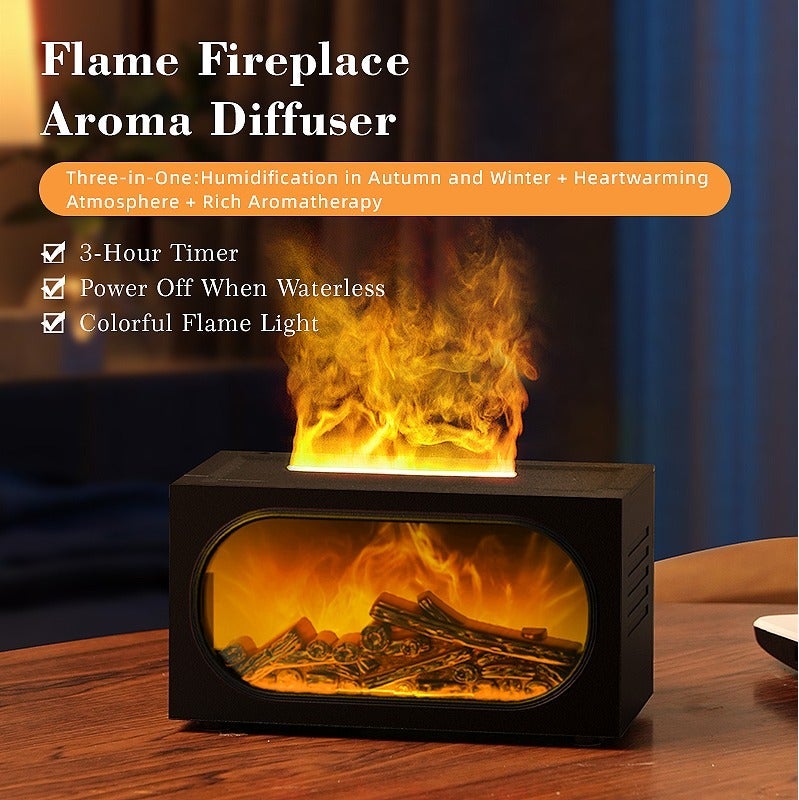 حقل جهاز تعطير بتأثير اللهب الديناميكي: مزود بتقنية التذرية بالموجات فوق الصوتية ووظيفة التحكم عن بعد، مرطب ضباب بارد بسعة 140 مل، مع خاصية إيقاف التشغيل التلقائي عند انعدام الماء، مناسب للمكاتب وغرف النوم والبيئات المنزلية. - Image 2